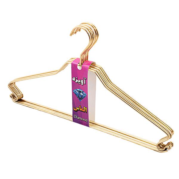 چوب لباسی الماس مدل Alm TL06 بسته 6 عددی